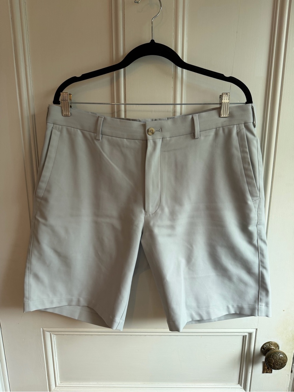 Peter Millar Light Gray Performance Golf  Shorts